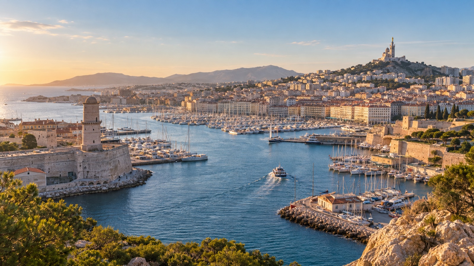 Vue de Marseille et du Vieux-Port